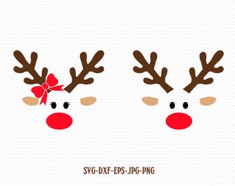 reindeer svg etsy