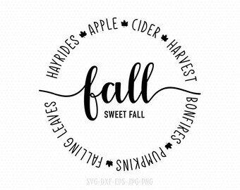 Download Fall Circle Svg Etsy