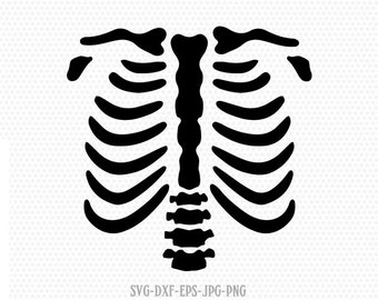Download Skeleton svg file | Etsy