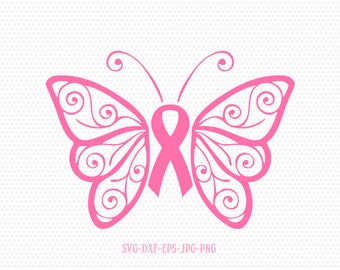 Free Free 207 Butterfly Breast Cancer Ribbon Svg SVG PNG EPS DXF File