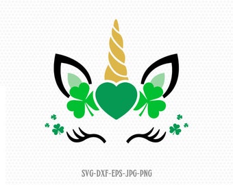Unicorn heart svg | Etsy