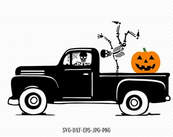 Download Halloween Truck Svg Etsy