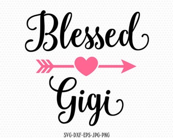 Download Blessed gigi svg | Etsy
