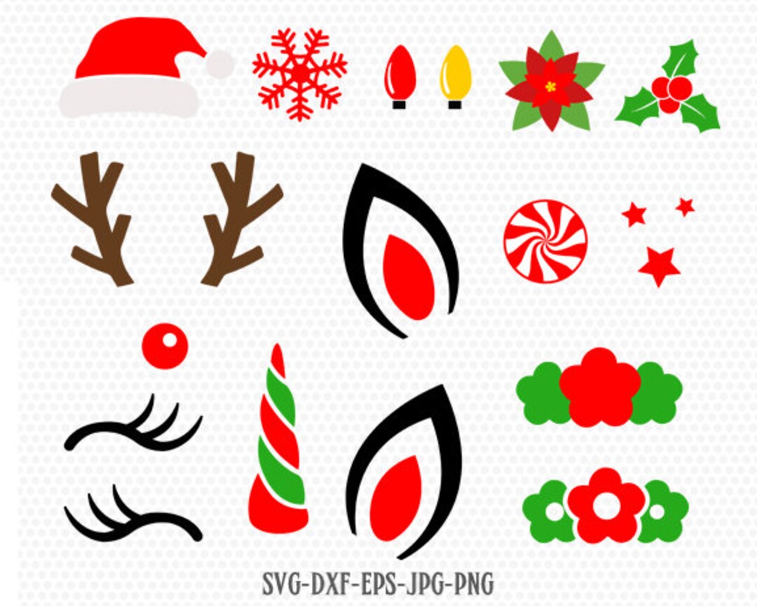 Christmas Unicorn Svg Unicorn Kit Svg Unicorn SVG Christmas - Etsy