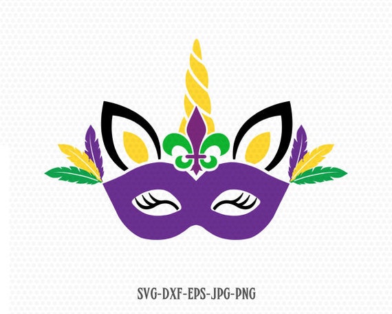 Mardi Gras Unicorn Svg Unicorn Svg Unicorn Clipart Etsy