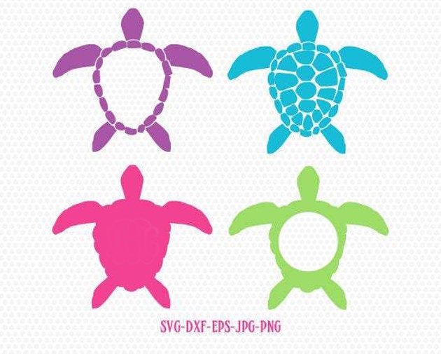 Download Sea Turtle Svg Sea Turtle Monogram Frames Svg Sea Turtle Etsy