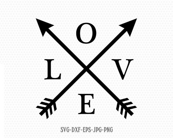Download Love Arrows Svg Valentine Svg Valentines Day Svg Love Svg Etsy