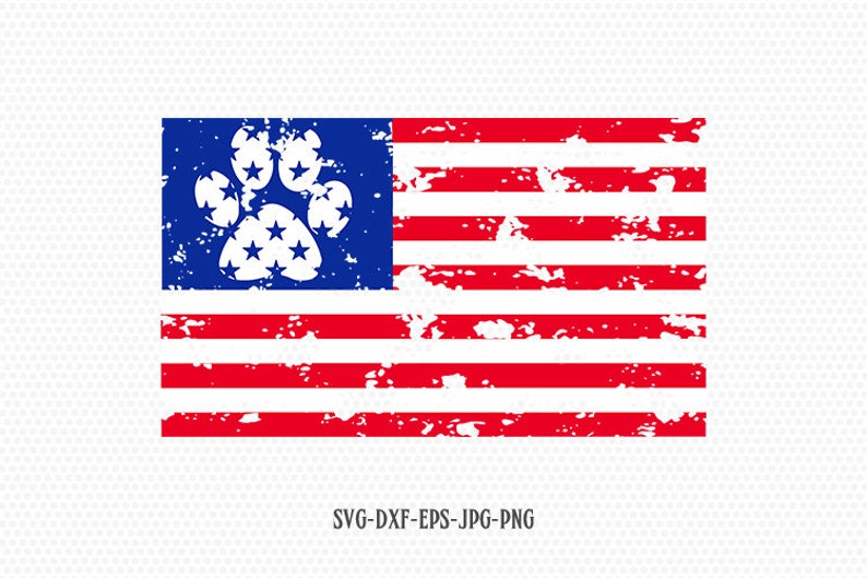 Download American flag paw print svg 4th of july svg Dog mom svg ...