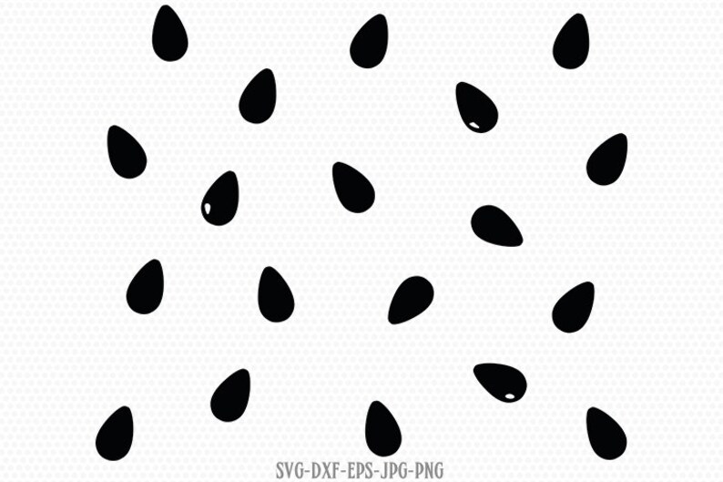 Watermelon Seeds Svg Watermelon Svg Seeds Svg Watermelon Etsy