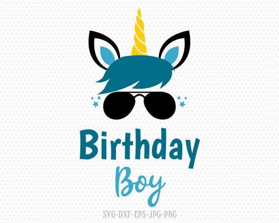 Download Boy unicorn svg unicorn boy birthday svg unicorn eyelashes | Etsy