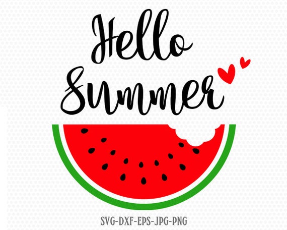 Download Hello summer svg watermelon SVG Summer Svg Beach Svg | Etsy