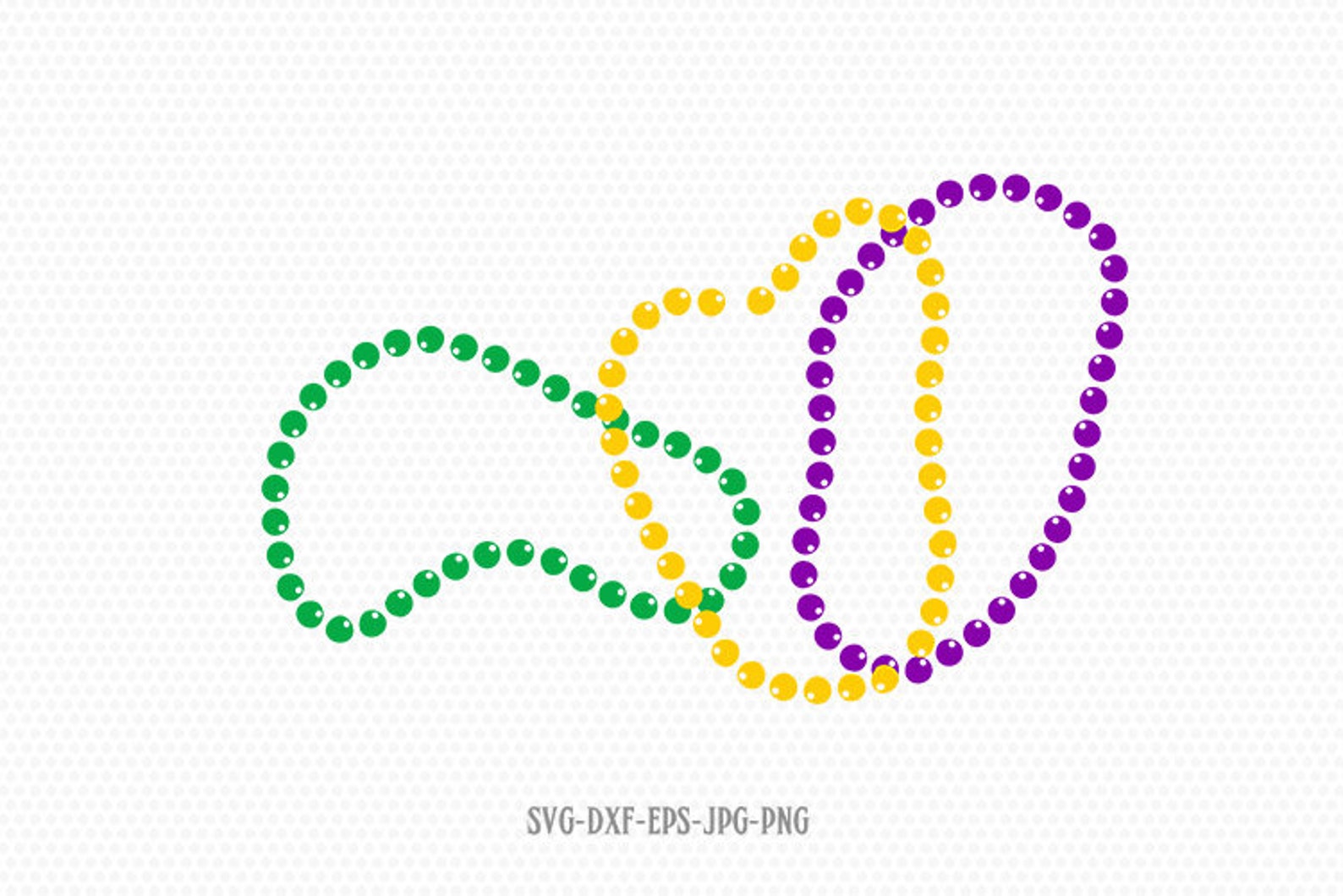 mardi gras beads artwork