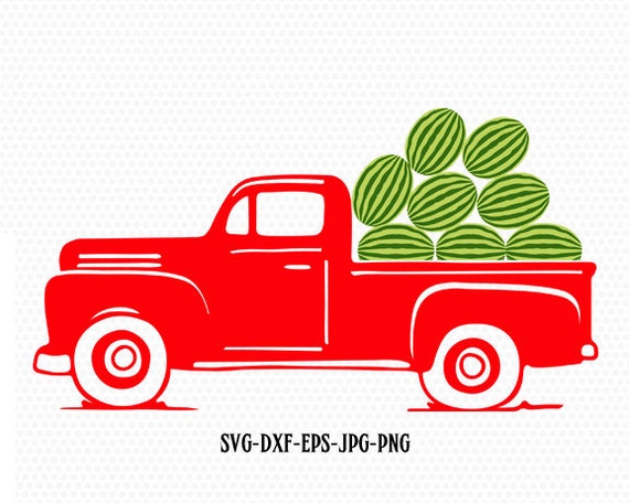 Download Summer Vintage Old Truck Svg Summer Svg Watermelon Svg Etsy