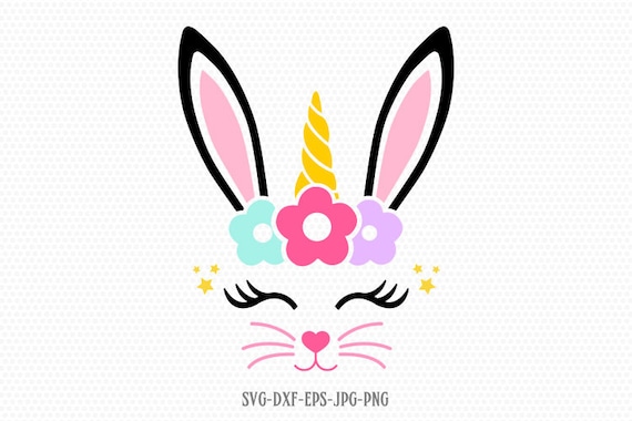 Download Bunny Unicorn Svg Files Easter Unicorn Svg Easter Bunny Svg Etsy