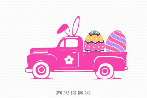 Download Easter Vintage Old Truck Svg Easter Eggs Cut Files Svg Etsy