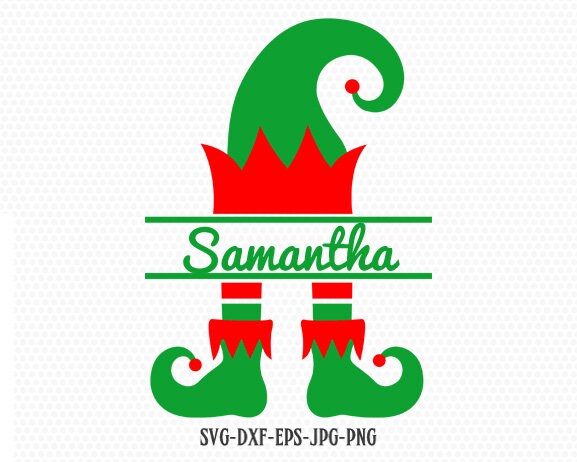 Download Elf Split Monogram Svg Elf Svg Christmas Svg Christmas Elf Etsy