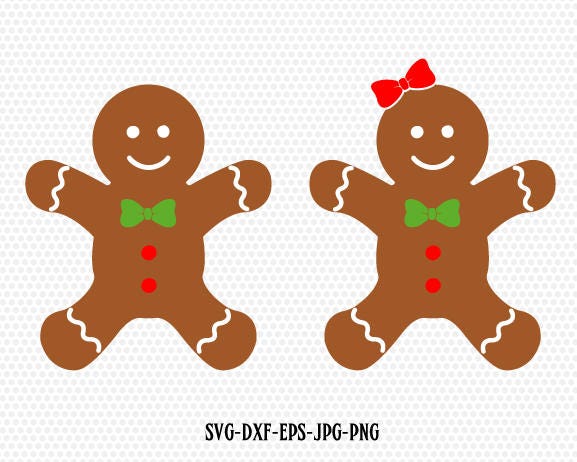 Download Gingerbread CookiesGingerman SvgGingerbread boy girl clip | Etsy