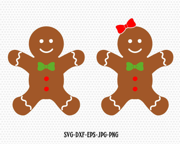Gingerbread CookiesGingerman SvgGingerbread boy girl clip ...