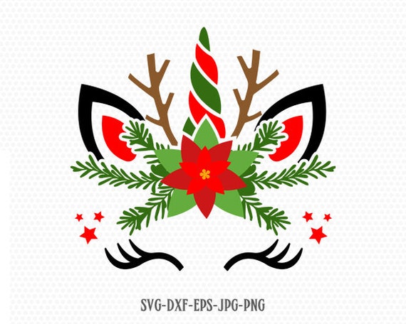 Download Unicorn svg Rudolf svg Christmas unicorn svg Reindeer SVG ...