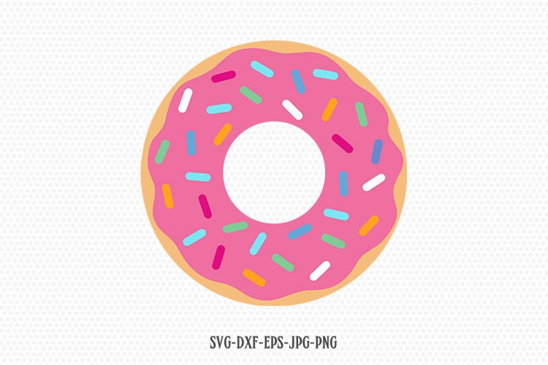 Donuts Cut File Doughnut Svgt Sprinkle Donut Svg Sprinkle Etsy UK