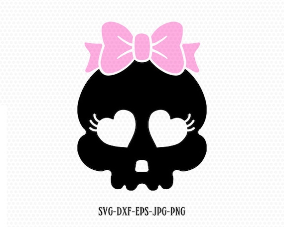 Download Cute Skull Girl Halloween Svg Cute Love Sugar Skull Svg Etsy