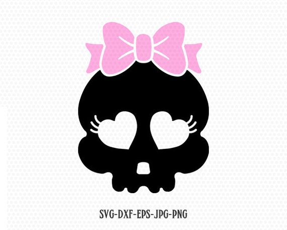 Download Cute Skull Girl Halloween svg Cute Love sugar skull svg | Etsy