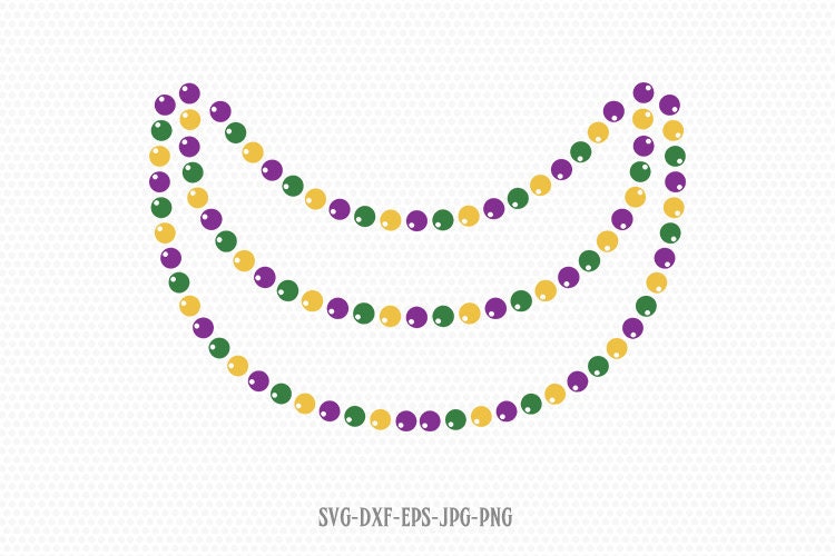 Mardi Gras beads svg mardi gras svg happy mardi gras beads | Etsy
