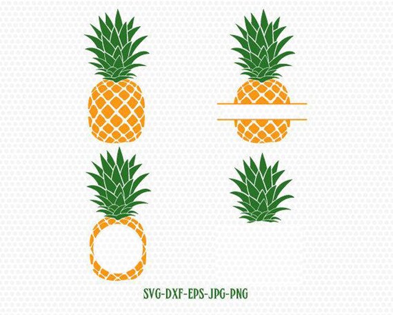 Download Pineapple Svg Pineapple Monogram Frames Svg Pineapple Frames Etsy