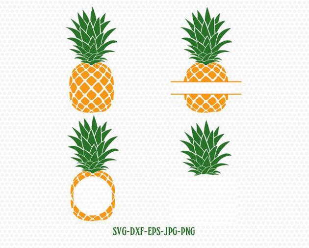Download Pineapple Svg Pineapple Monogram Frames Svg Pineapple Frames Etsy