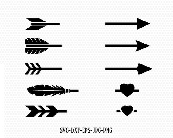 Download Arrows kit svg Arrow cut file arrow heart svg Valentines ...