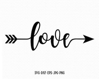Love Valentine SVG, Valentines Day SVG, Love arrow SVG, CriCut Files frame svg jpg png dxf Silhouette cameo