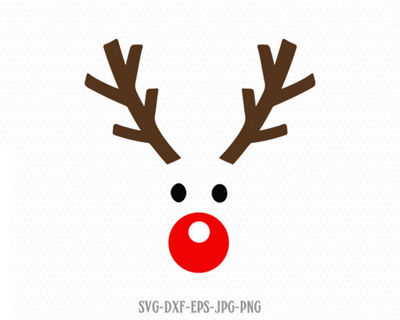 Cute reindeer Reindeer svg Christmas svg deer svg | Etsy
