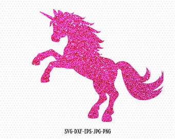 Unicorn Svg, Unicorn Monogram svg, unicorn horn svg,unicorn birthday glitter silhouette svg, Cricut, Silhouette Cut File, SVG DXF JPG