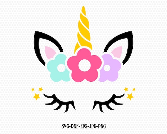 Download Unicorn Svg Unicorn Head Svg Unicorn With Eyelashes Etsy PSD Mockup Templates