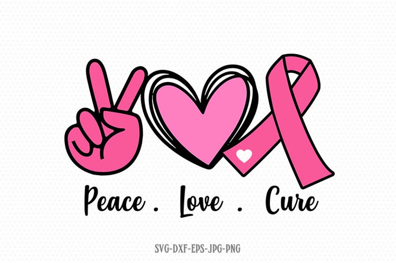 Download Peace love Cure svg Peace Love SVG Hand Peace Sign SVG svg ...