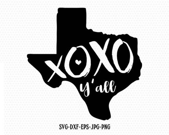 Download XOXO Y'all SVG Texas Valentines svg Texas Love | Etsy