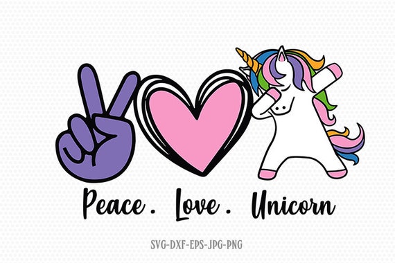Download Peace love unicorn svg unicorn dabbing svg unicorn ...