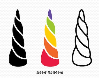 Unicorn SVG, Unicorn horn Svg, Cute Unicorn svg, Cricut, Silhouette Cut jpg svg dxf eps png