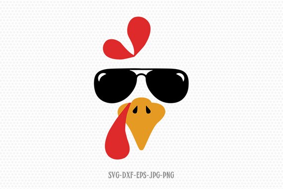 Download Coolest Turkey In The Town Funny Turkey Svg Thanksgiving Etsy
