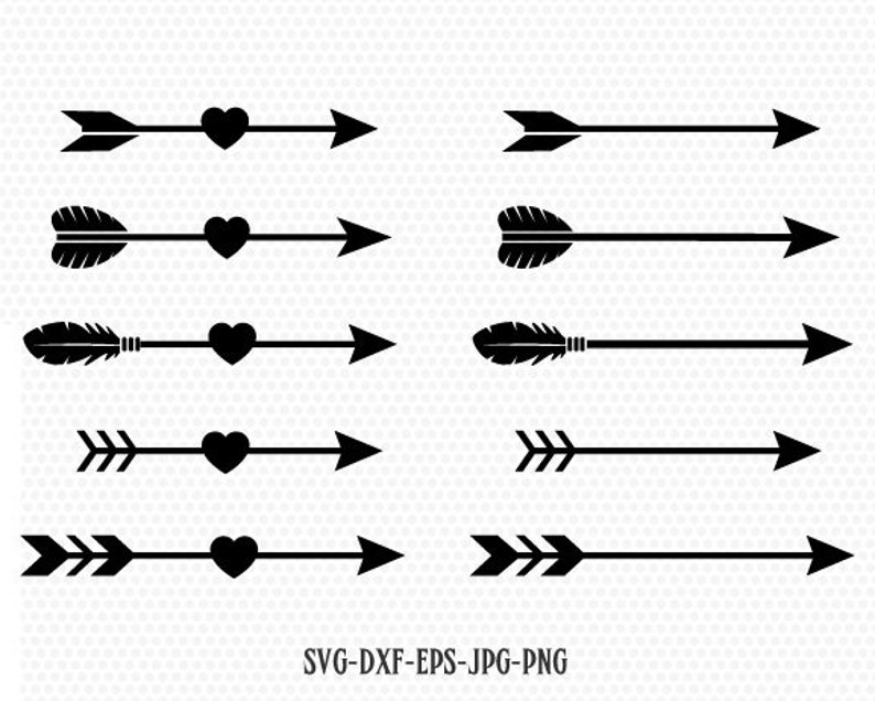 Download Arrows svg Arrow cut file arrow heart svg Valentines Day ...