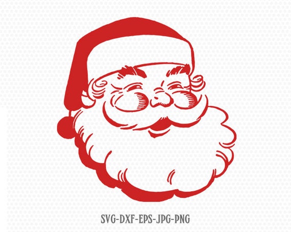 Download Retro santa svg Santa Claus svg Christmas SVG Santa SVG | Etsy