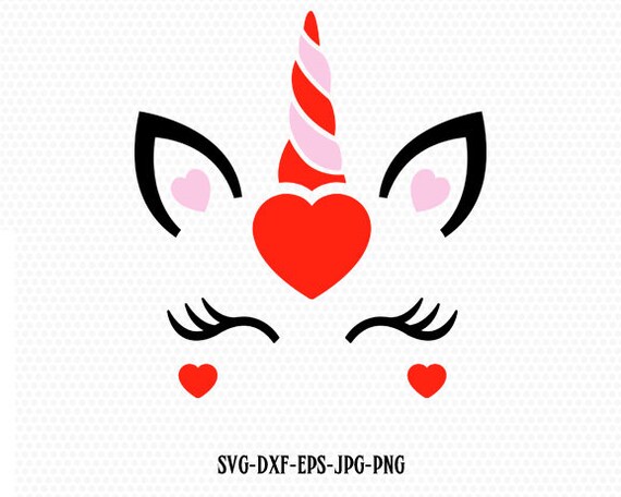 Download Cute valentines day unicorn svg unicorn eyelashes svg Love ...