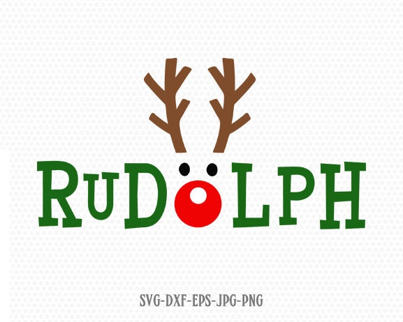 Rudolf svg cute reindeer svg Reindeer SVG Boy Reindeer svg | Etsy