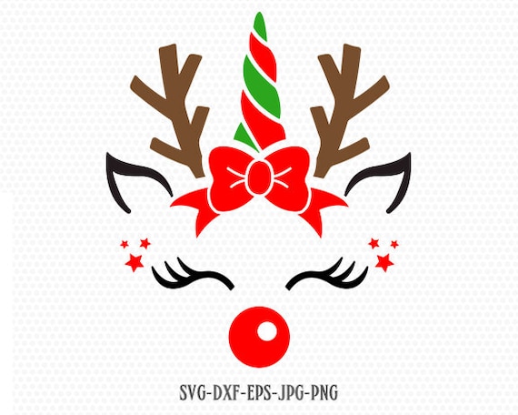 Unicorn Svg Christmas Unicorn Svg Reindeer SVG Christmas - Etsy