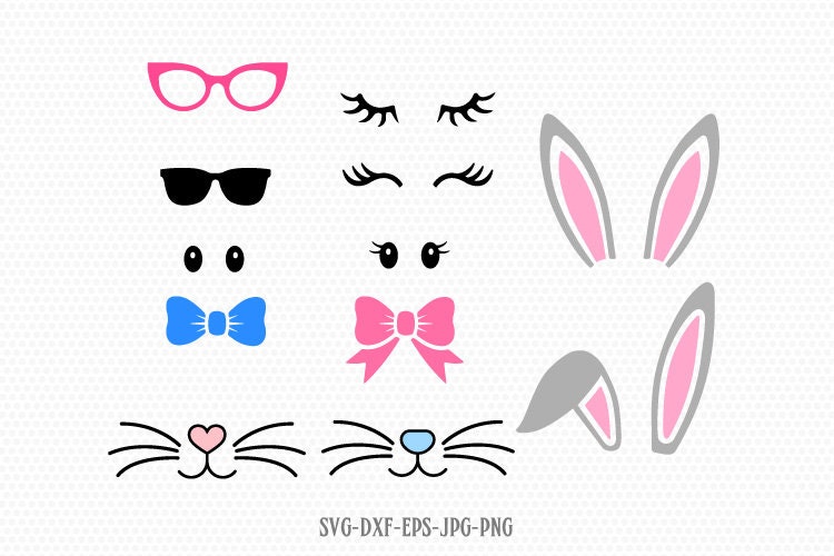 easter Bunny kit Svg, Easter Svg, Easter Bunny Svg, Easter cut Files …