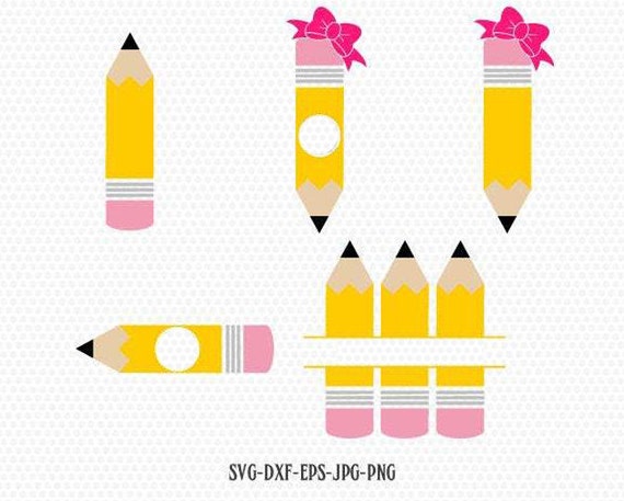 Download Teacher Svg Back To School Svg Pencil Svg Pencil Monogram Etsy