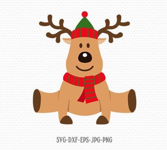Download Reindeer Svg Cute Reindeer Svg Deer Svg Christmas Reindeer Etsy