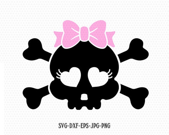 Download Cute Skull Girl Halloween Svg Cute Love Sugar Skull Svg Etsy