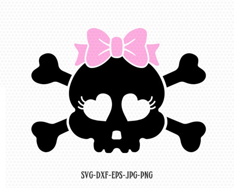 Download Cute Skull Girl Halloween svg Cute Love sugar skull svg | Etsy