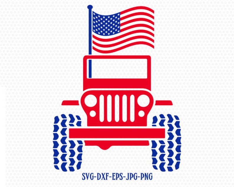 Download Usa jeep svg 4 of july jeep svg Fourth of July SVG 4th of ...